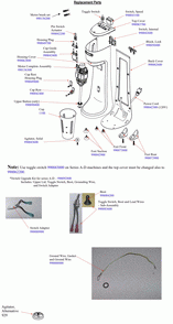 Diagram Diagram and Parts List for HMD200-E  Hamilton Beach Drink Mixer